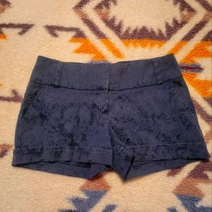 Navy Blue, Lace Detail shorts